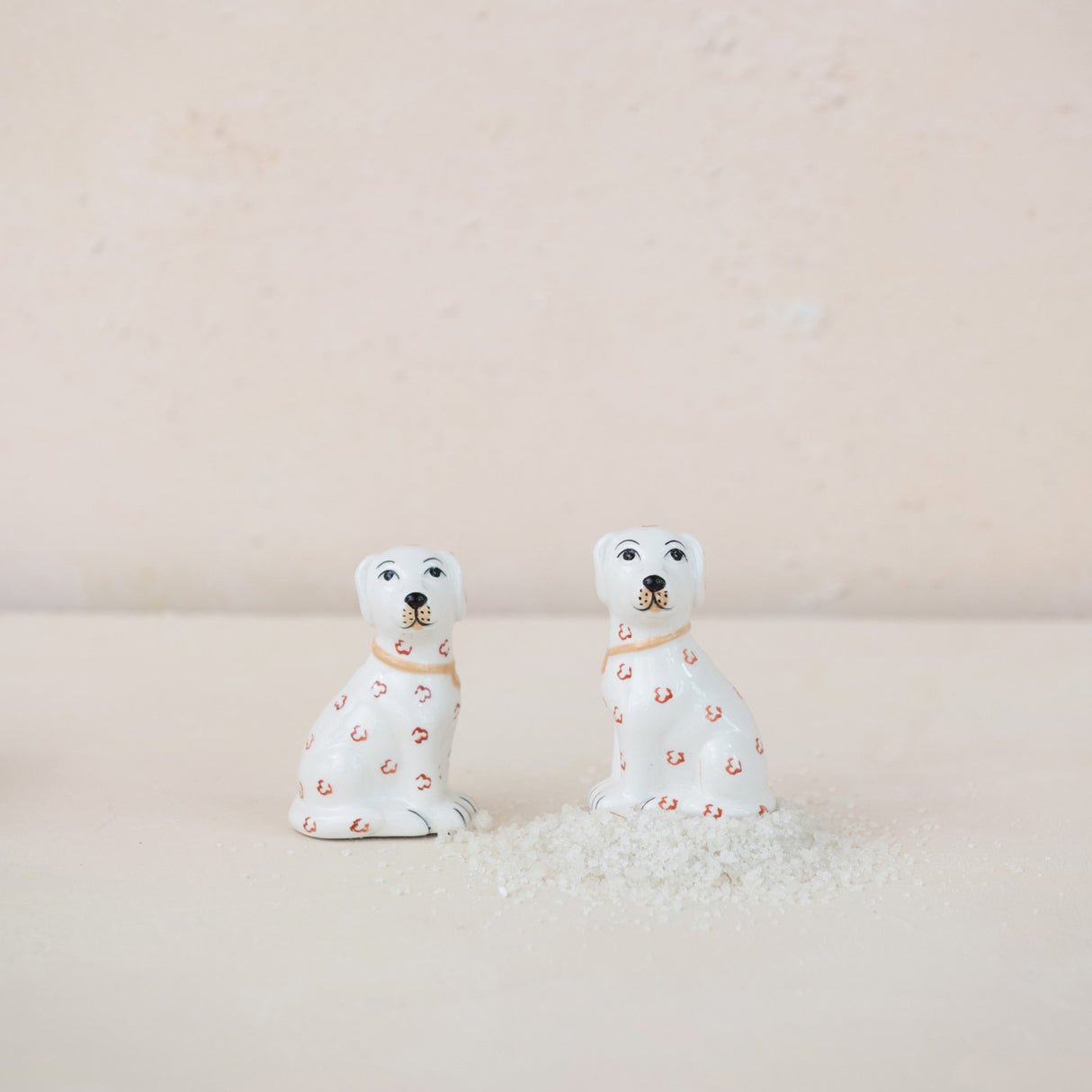 Ceramic Dog Salt & Pepper Shaker Set