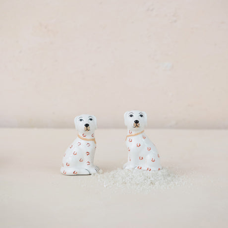 Ceramic Dog Salt & Pepper Shaker Set