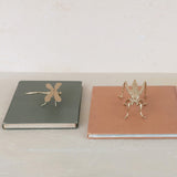 Gold Pewter Grasshopper Figurine