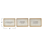 Gold Framed Easel with Inspirational Quote