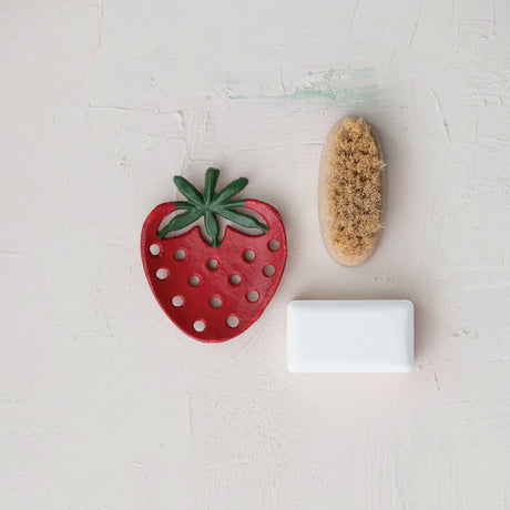 Strawberry Shaped Cast Iron Soap Dish