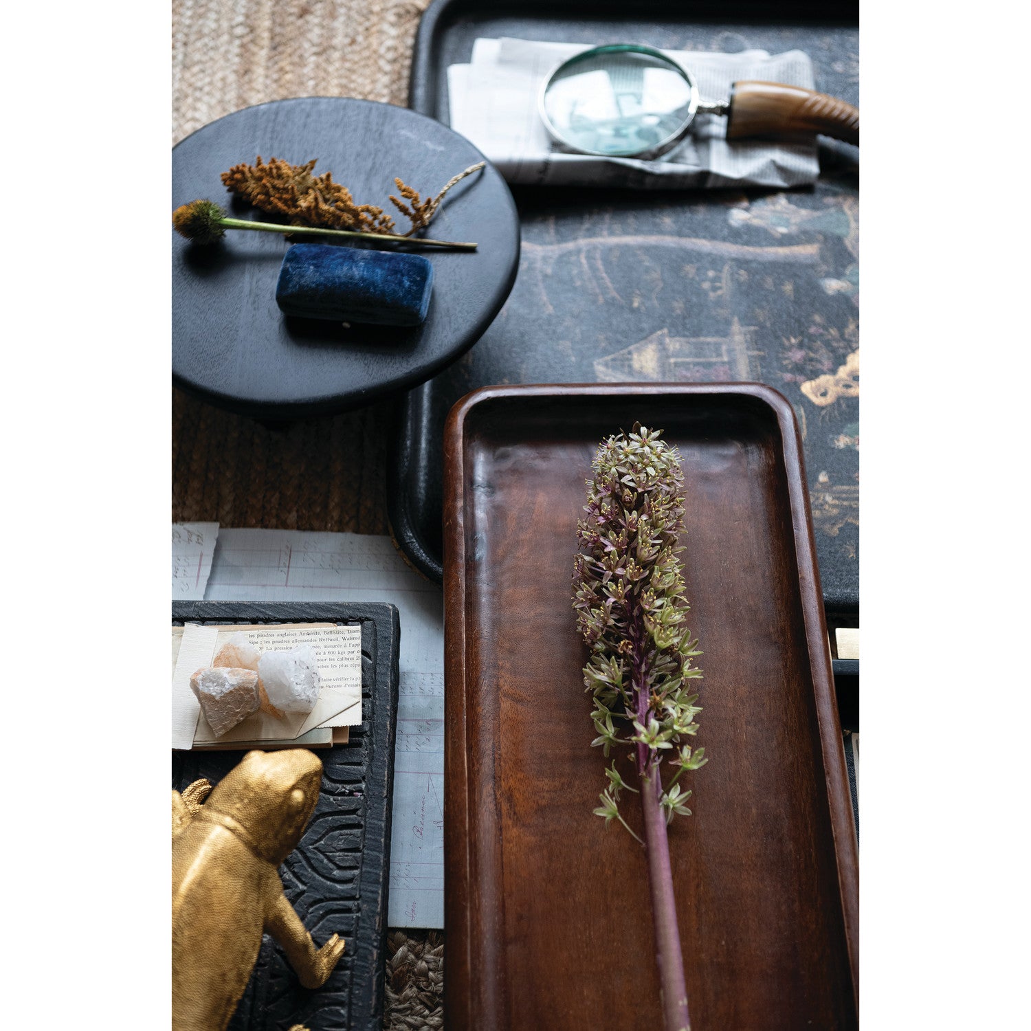 Mimosa & Cardamom Incense Cones with Ceramic Holder – Rust & Cinder