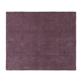 Purple Cotton Velvet Kantha Stitch Throw Blanket