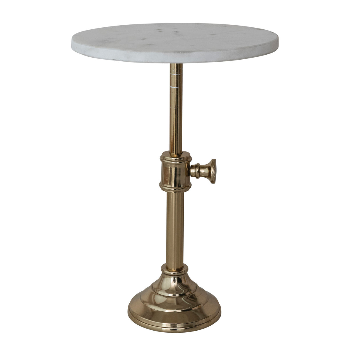 Adjustable Marble Top Pedestal Stand