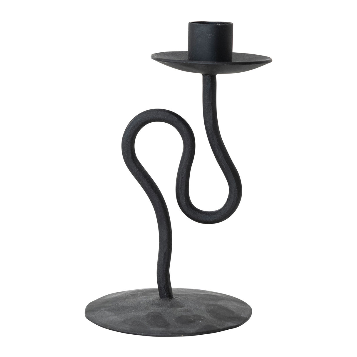 Hand-Forged Iron Taper Candle Holder