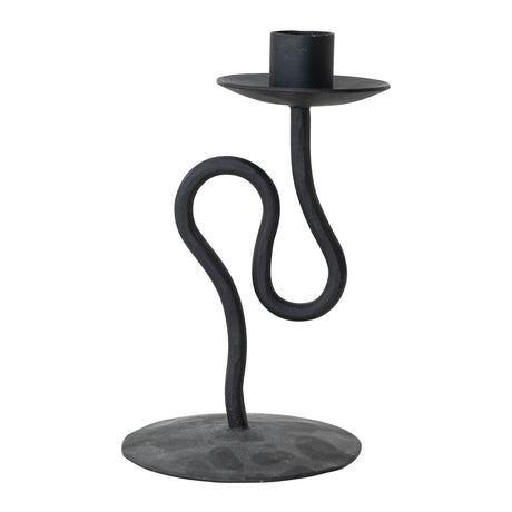 Hand-Forged Iron Taper Candle Holder