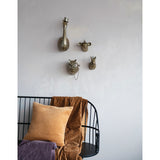 Antique Brass Aluminum Owl Head Wall Mount