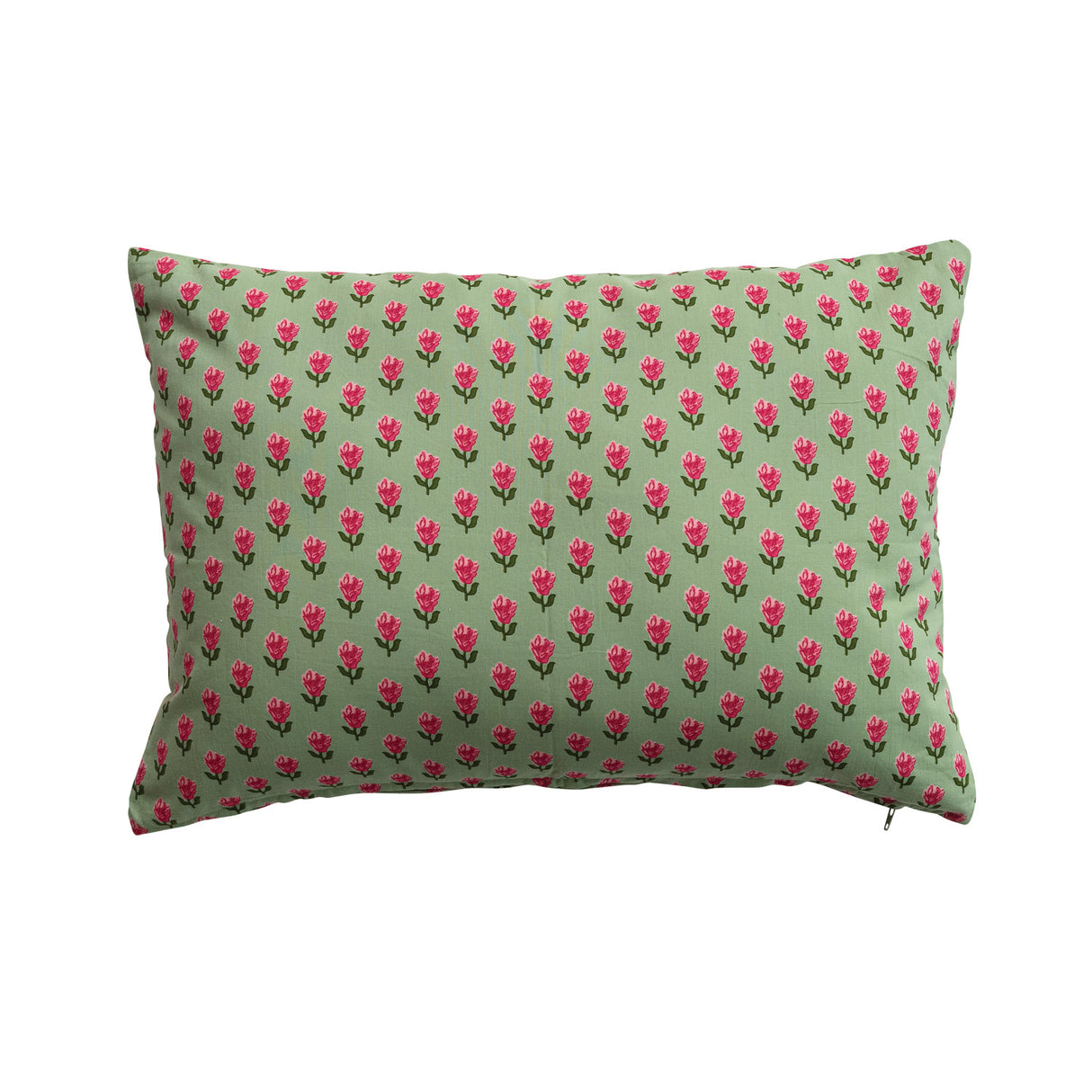 Do Not Disturb Floral Embroidered Lumbar Pillow