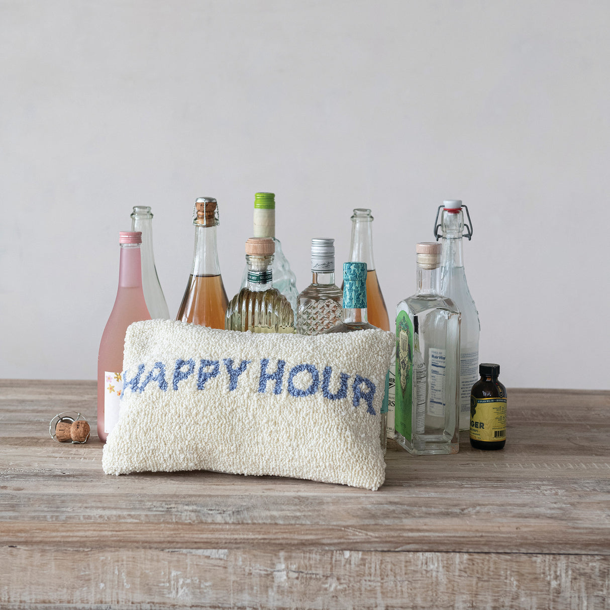 Happy Hour Tufted Lumbar Pillow