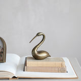 Antique Brass Aluminum Bird Figurine