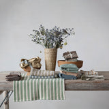 Stonewashed Cotton Striped Dish Cloth (Set of 3)