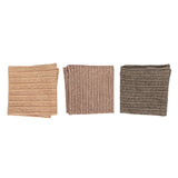 Stonewashed Cotton Striped Dish Cloth (Set of 3)