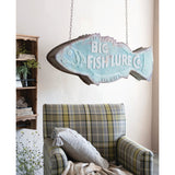 Big Fish Lure Co. Hanging Metal Wall Sign