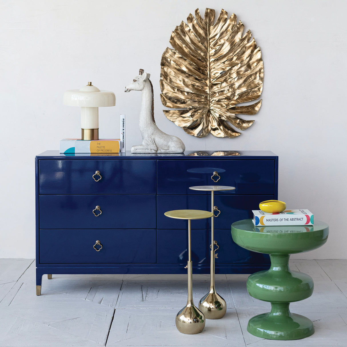 Distressed Giraffe Calf Sculpture