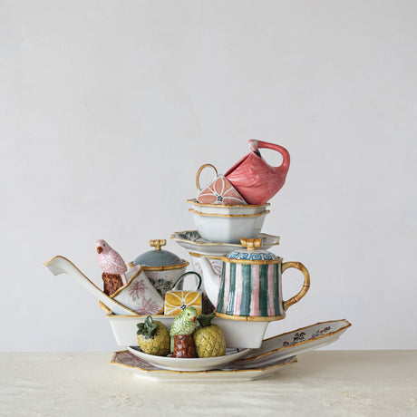 Hand-Painted Pink Flamingo Ceramic Coffee Mug