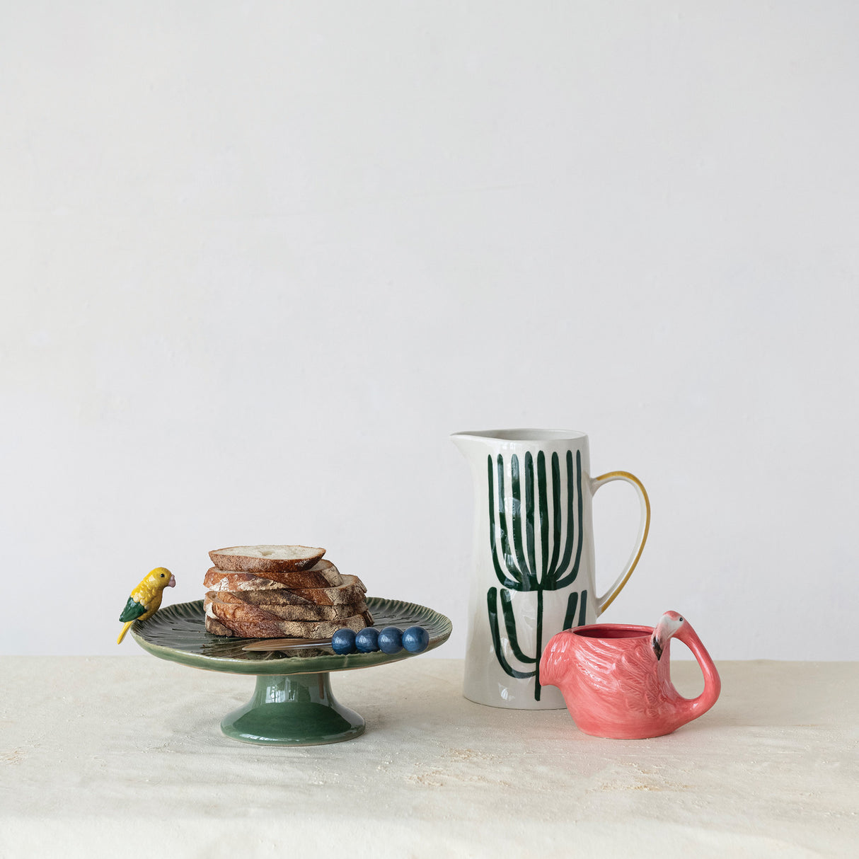 Hand-Painted Pink Flamingo Ceramic Coffee Mug