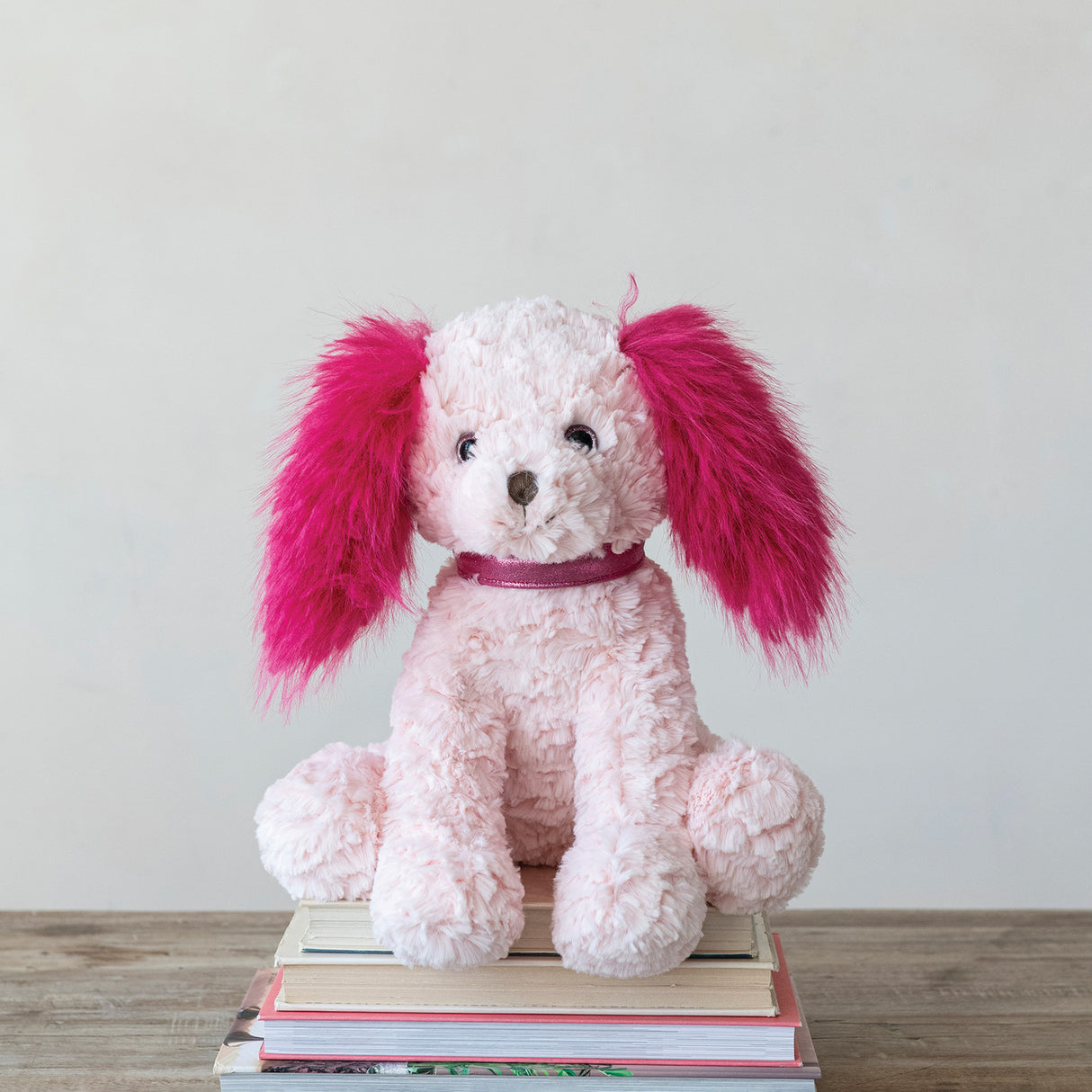Pink & Fuchsia Plush Dog