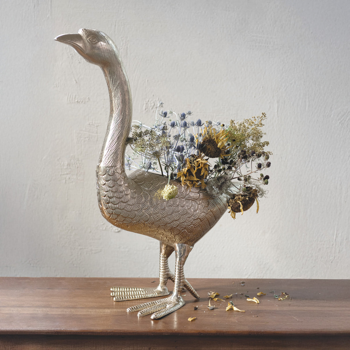 Gold Goose Aluminum Planter