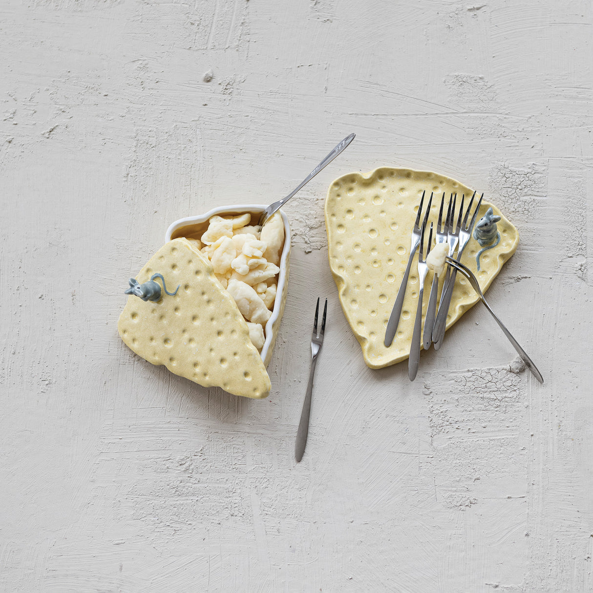 Cheese & Mouse Ceramic Accent Plate