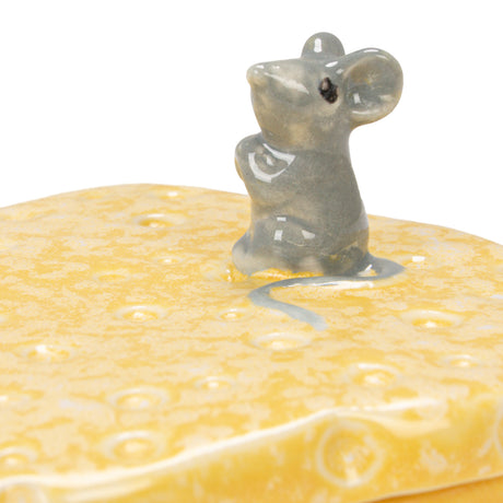 Ceramic Cheese & Mouse Appetizer Fork Set