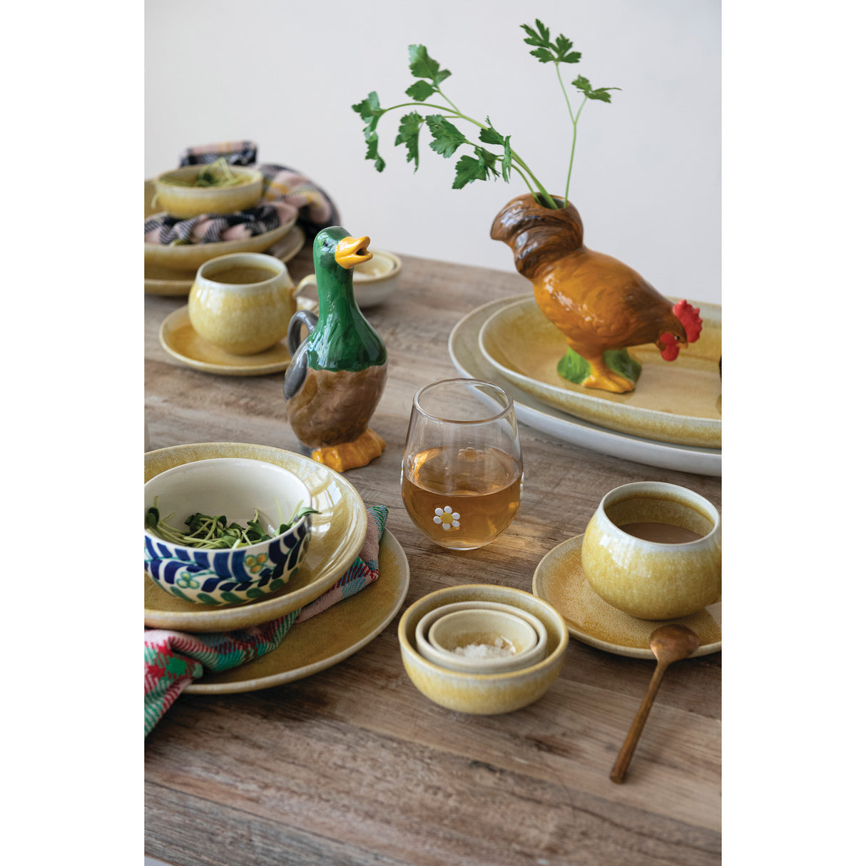 Duck Shaped Ceramic Pitcher