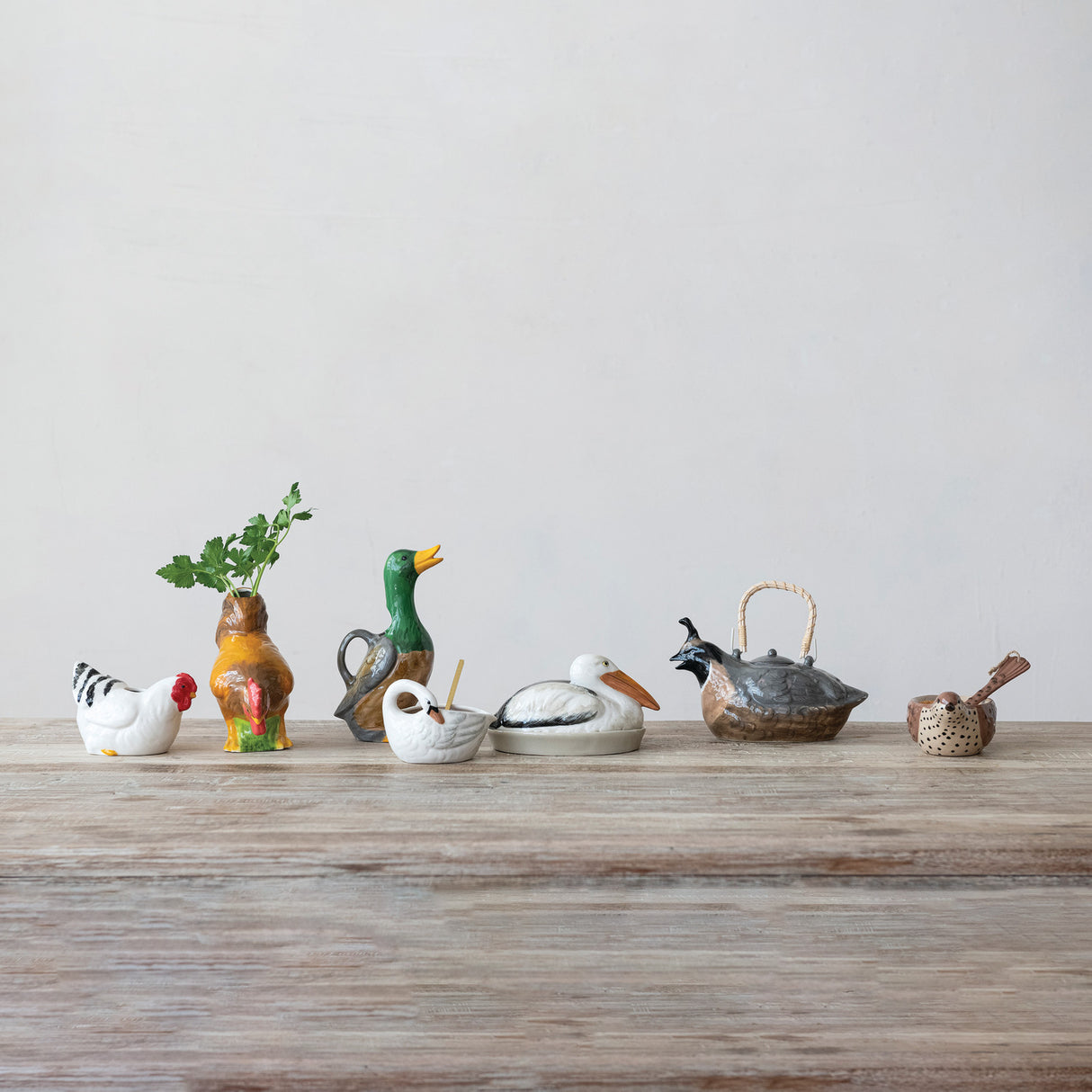 Duck Shaped Ceramic Pitcher