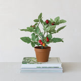 Faux Potted Tomato Plant