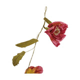 Green & Burgundy Paper Flower Garland