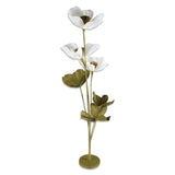 Oversized Cream & Green Paper Flowers with Stand