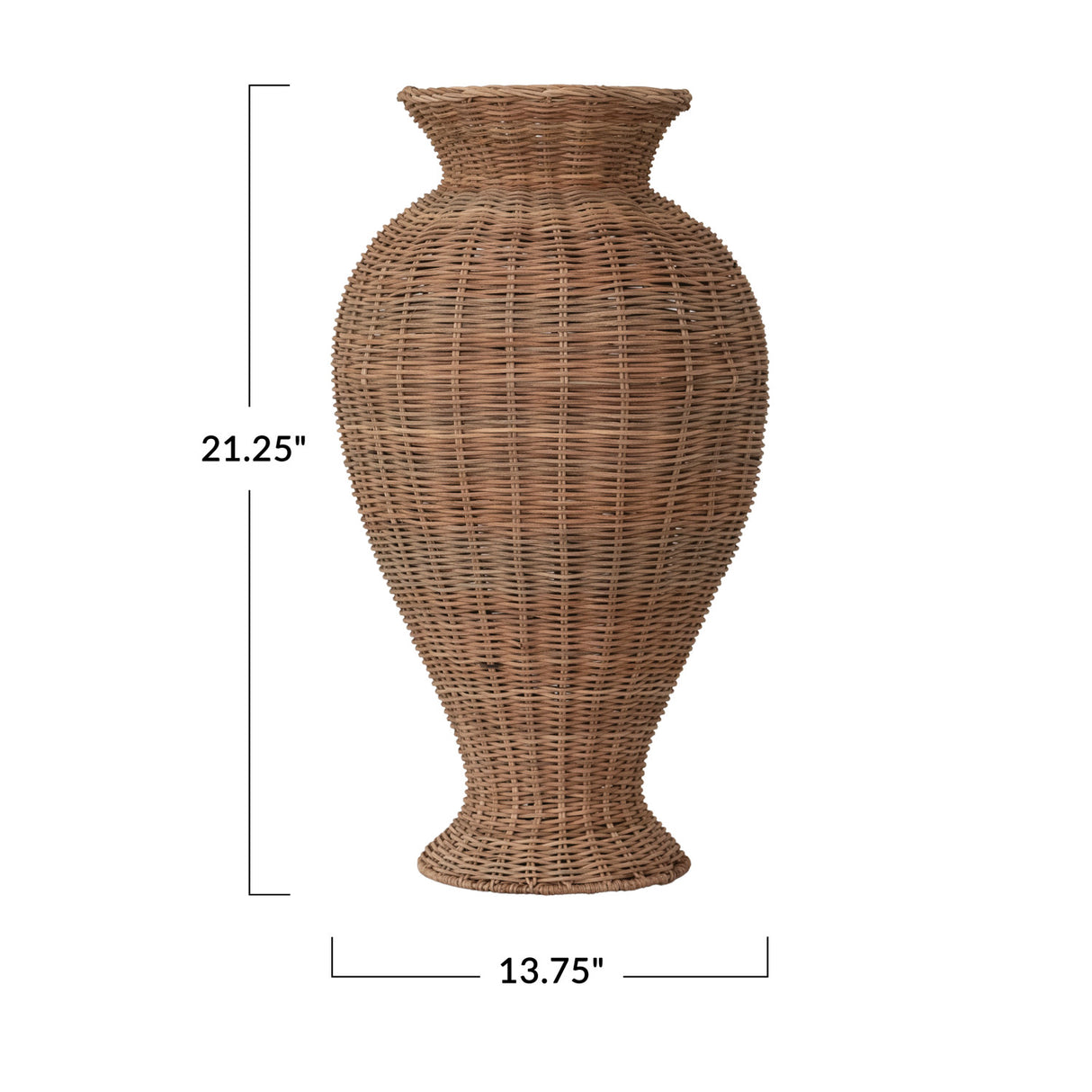 Decorative Hand-Woven Rattan Vase