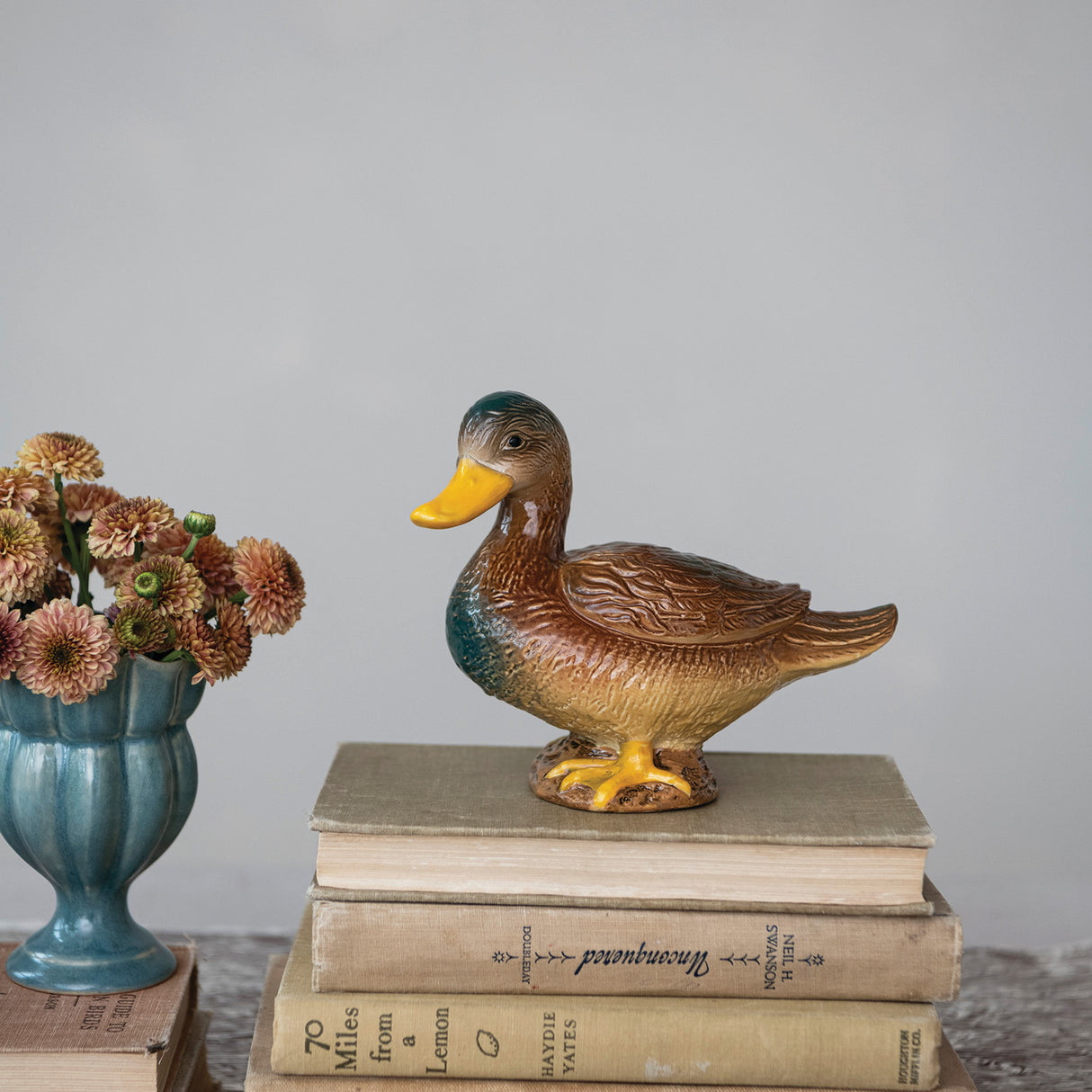 Hand-Painted Ceramic Mallard Duck