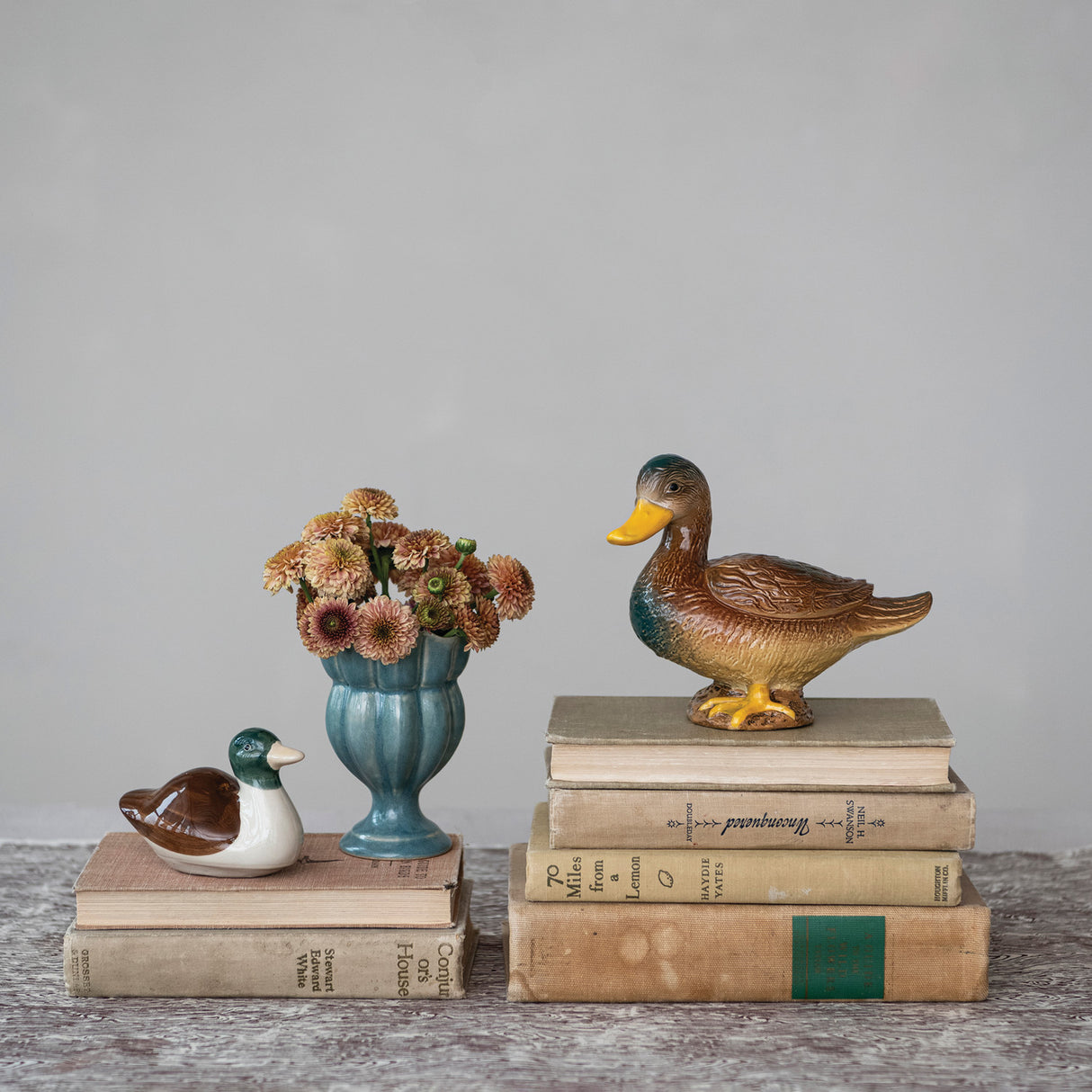 Hand-Painted Ceramic Mallard Duck