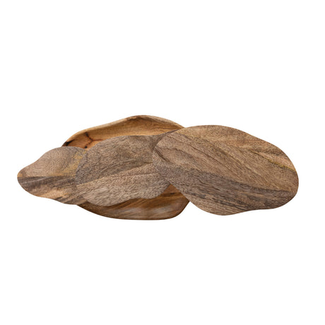 Mango Wood Serving Board with Three Pedestals