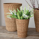 Natural Hand-Woven Rattan Basket