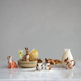 Hand-Painted Ceramic Mouse Creamer
