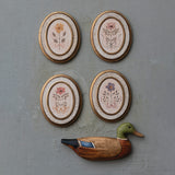 Hand-Painted Carved Wood Mallard Duck Wall Mount