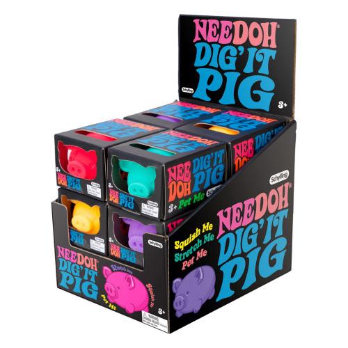 Needoh Dig it' Pig Sensory Fidget Toy