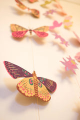 Hand-Sewn Butterfly Paper Vertical Garland | East End Press