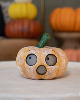 Paper Mache Frightened, Ghostly, & Grouchy Gourds