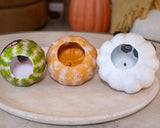 Paper Mache Frightened, Ghostly, & Grouchy Gourds