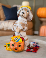 Mummy Puppy Paper Mache Candy Bucket