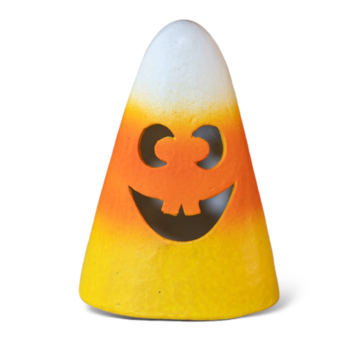 Hand-Painted Resin Candy Corn Luminaries