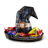 metal iron witch hat candy bucket by kalalou