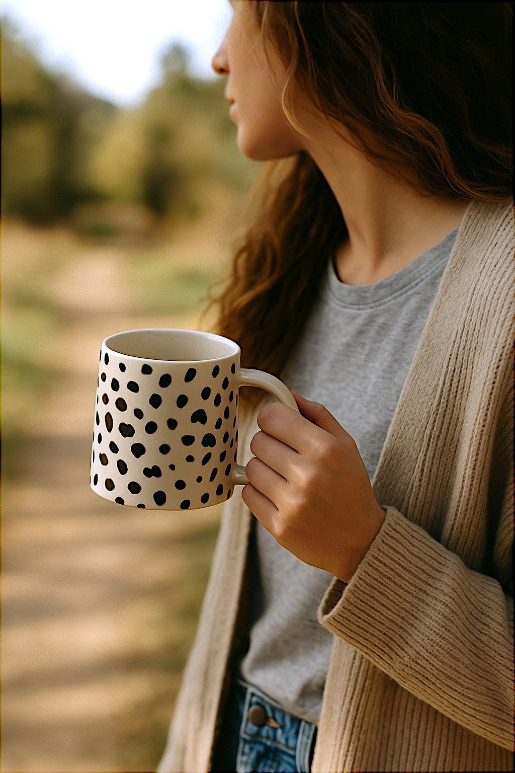 Animal Print Ceramic Coffee Mug - Thumbnail 2