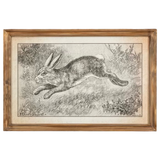 Hopping Down the Bunny Trail Lithograph Wood Sign