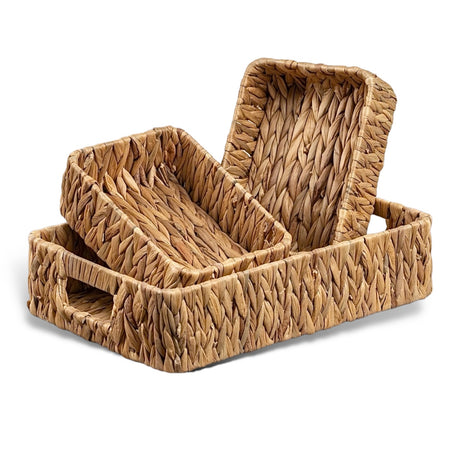 rattan wicker organizing baskets by ragon house