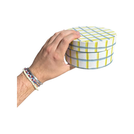 Round Handmade Recycled Paper Nesting Gift Boxes | 8 Sizes