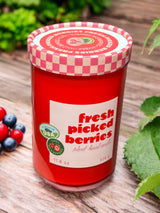 Fresh Picked Berries Farmers Market Glass Candle