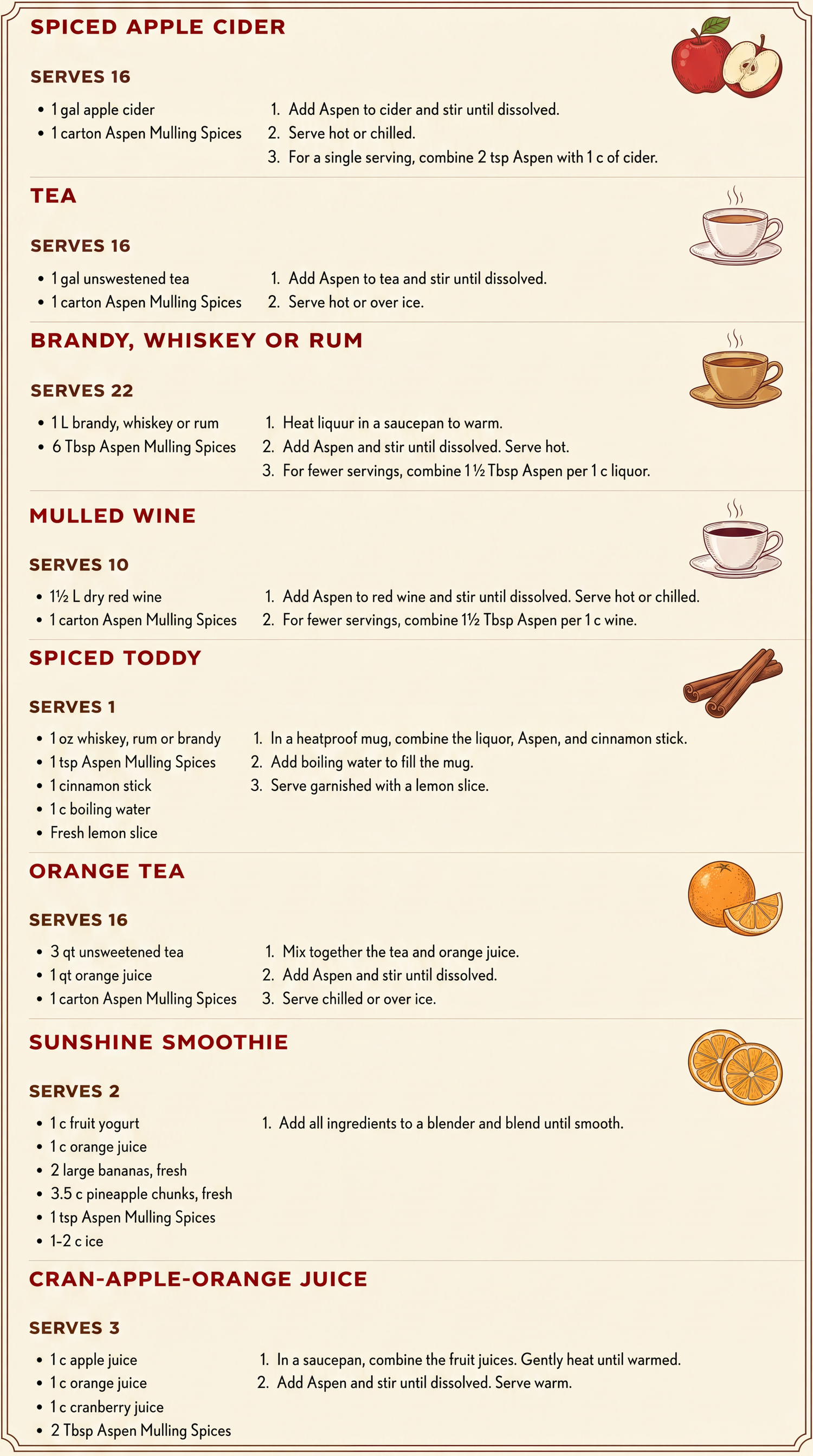 Caramel Apple Cider Mulling Spices | Aspen Mulling