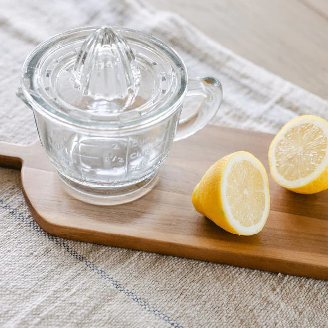 Pressed Glass Clear Juicer